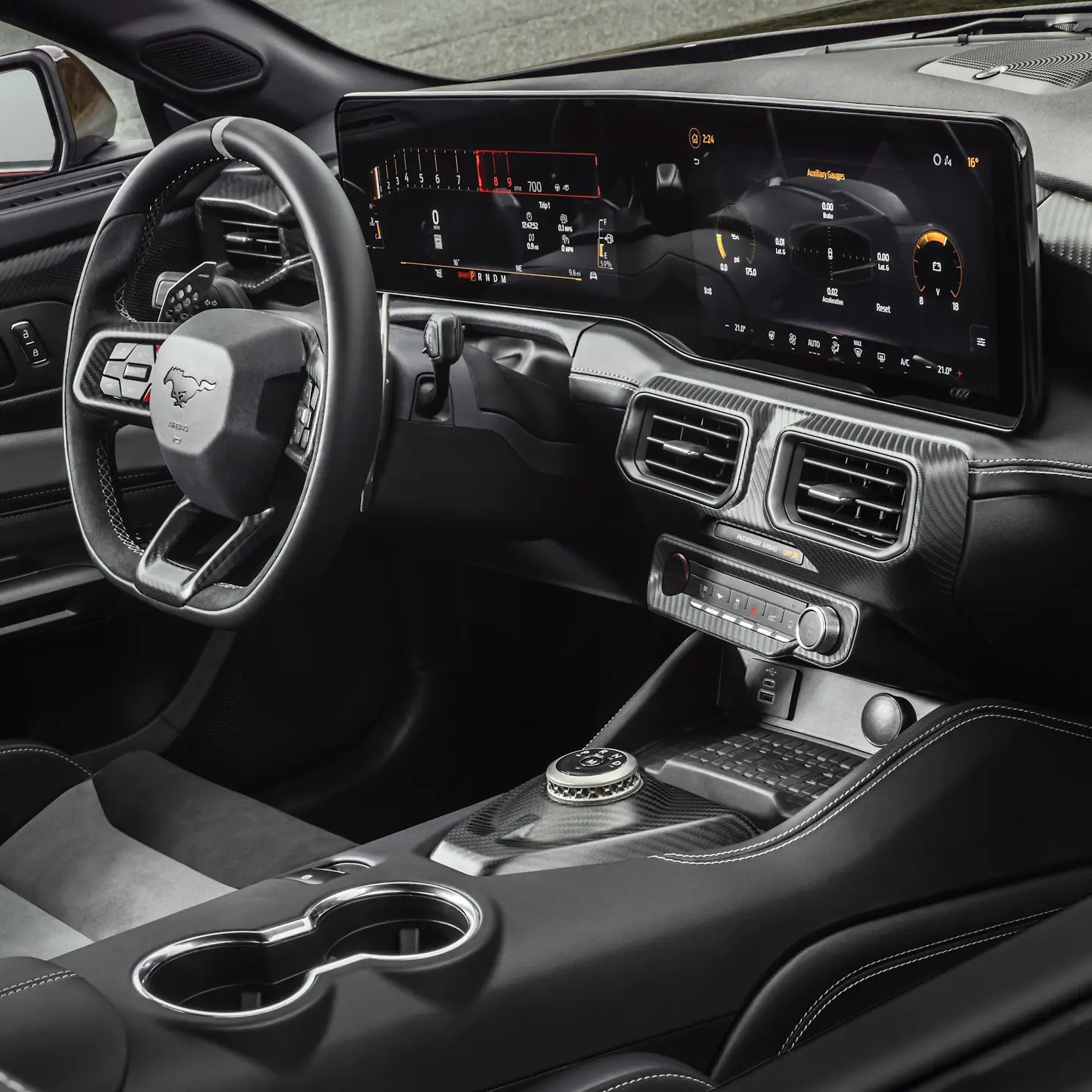 Interiors and Dashboard in the new 2025 Ford Mustang GTD