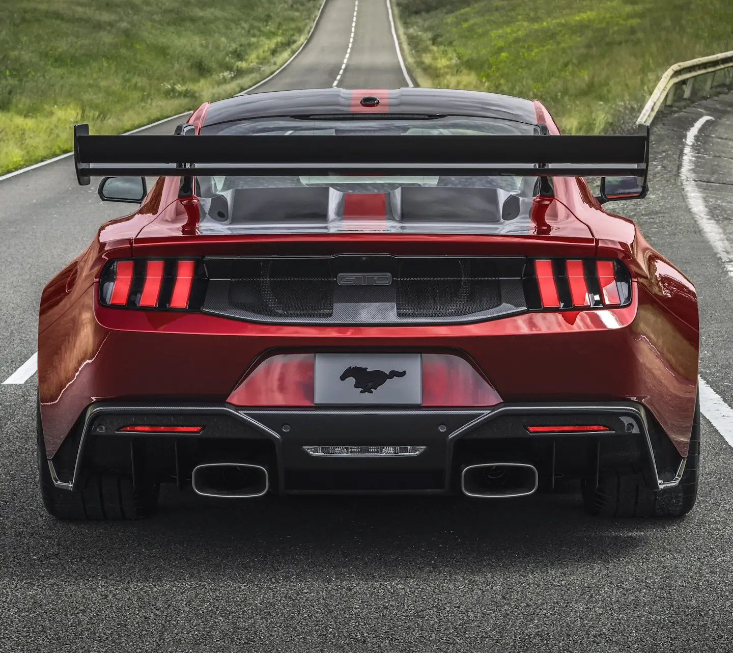 Rear View of the 2025 Ford Mustang GTD