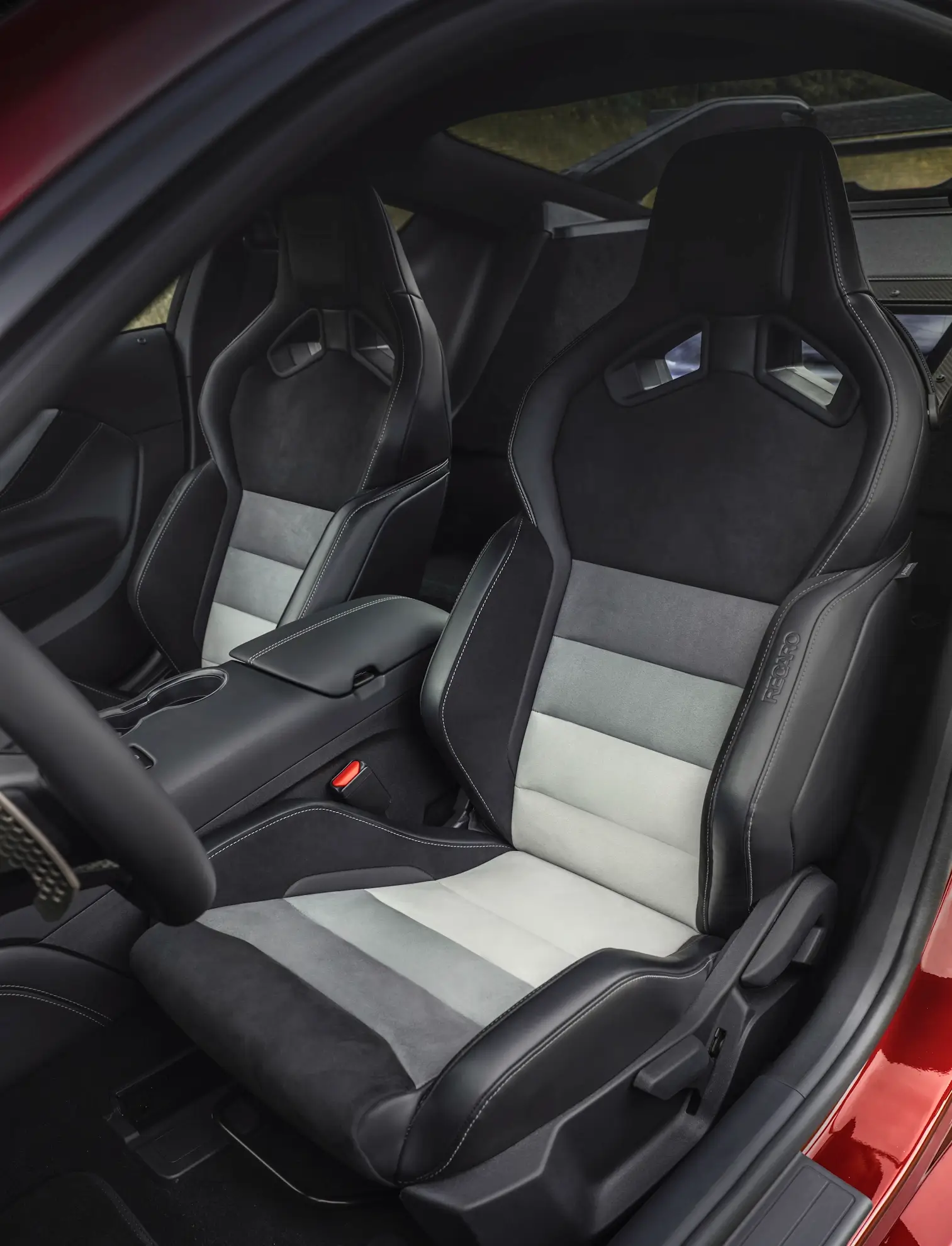 Leather & Suede Trim Seats in the 2025 Ford Mustang GTD