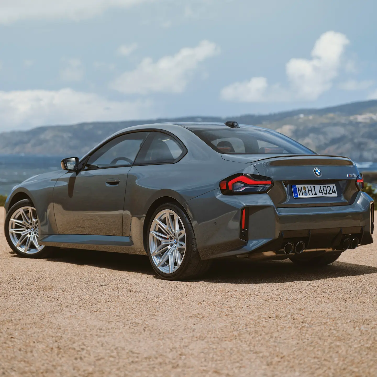 Rear Left View of the BMW M2 2025