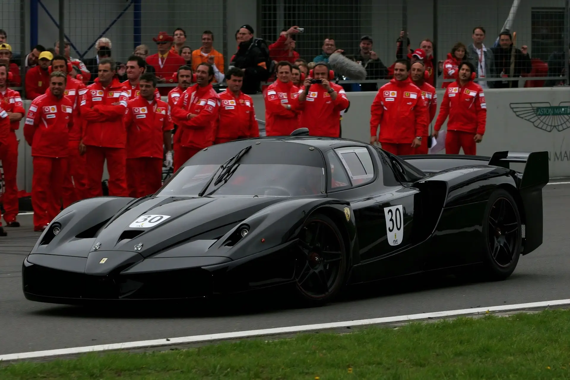 Schumi's infamous FXX #30 with the Ferrari Team