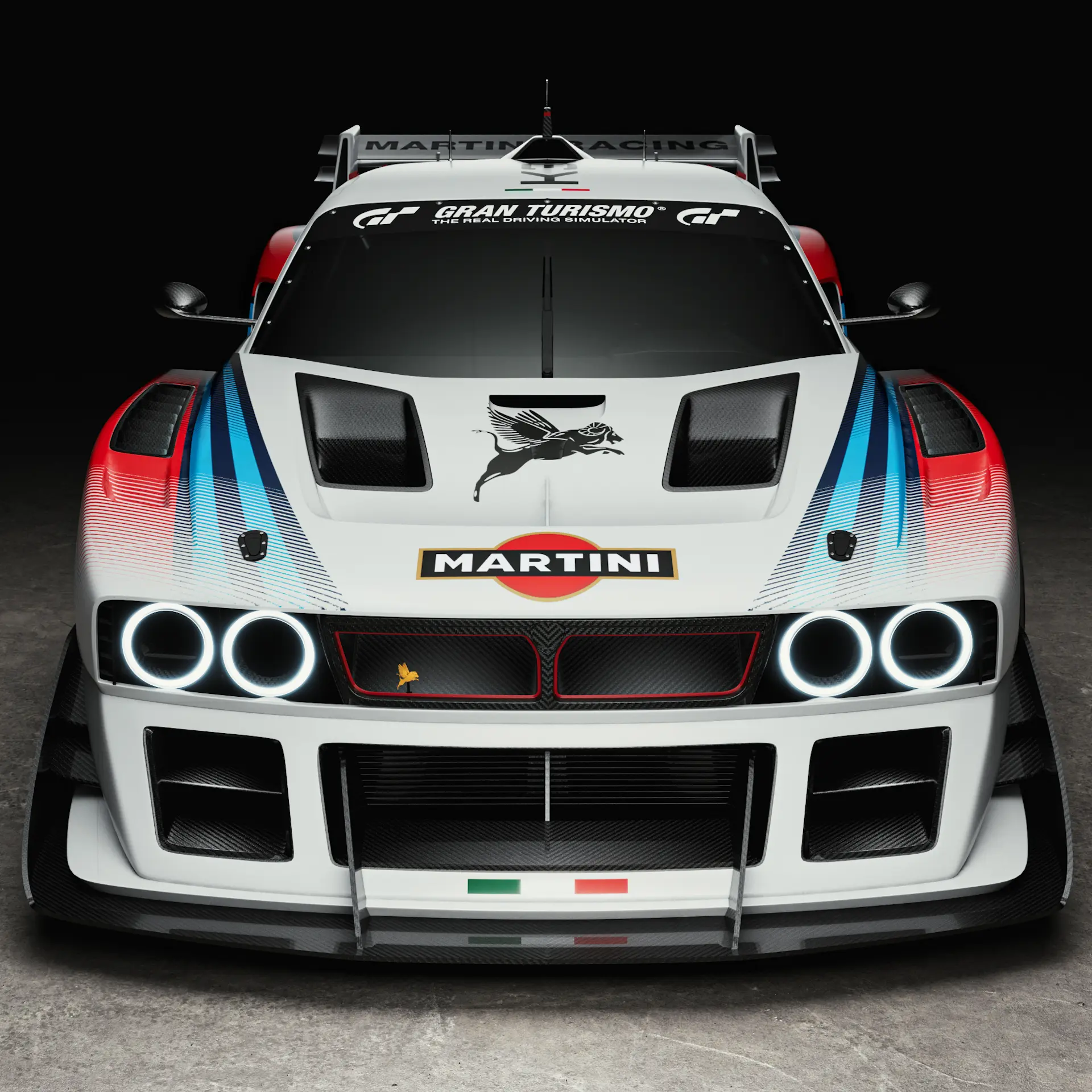 Front Close Up of Kimera K39: A Lancia 037 Restomod