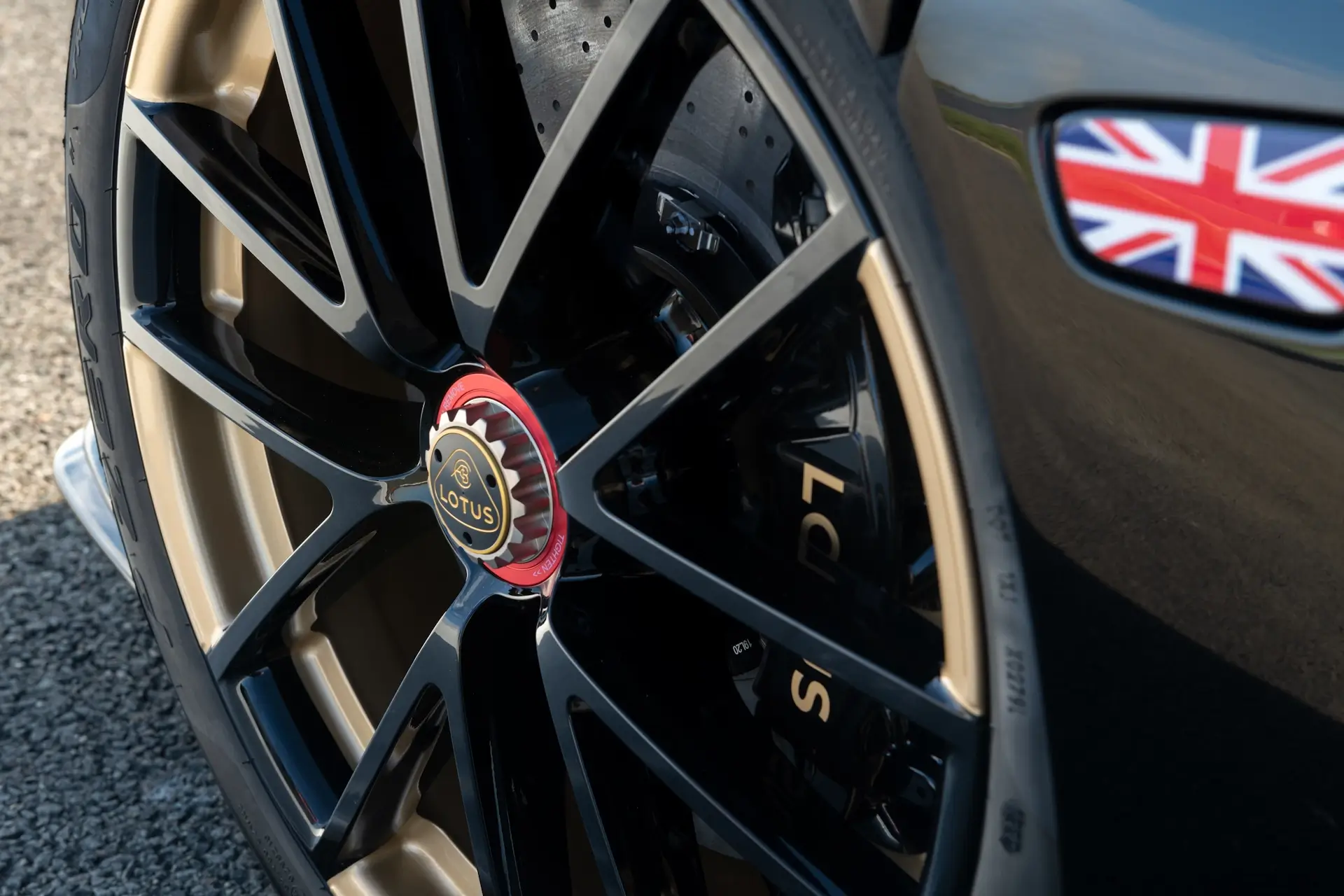 Close Up of Wheels, Rim, and Brake Assembly