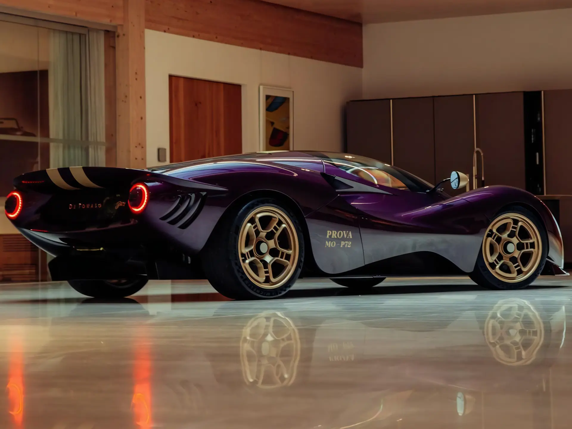 Low Right Rear POV in the showroom