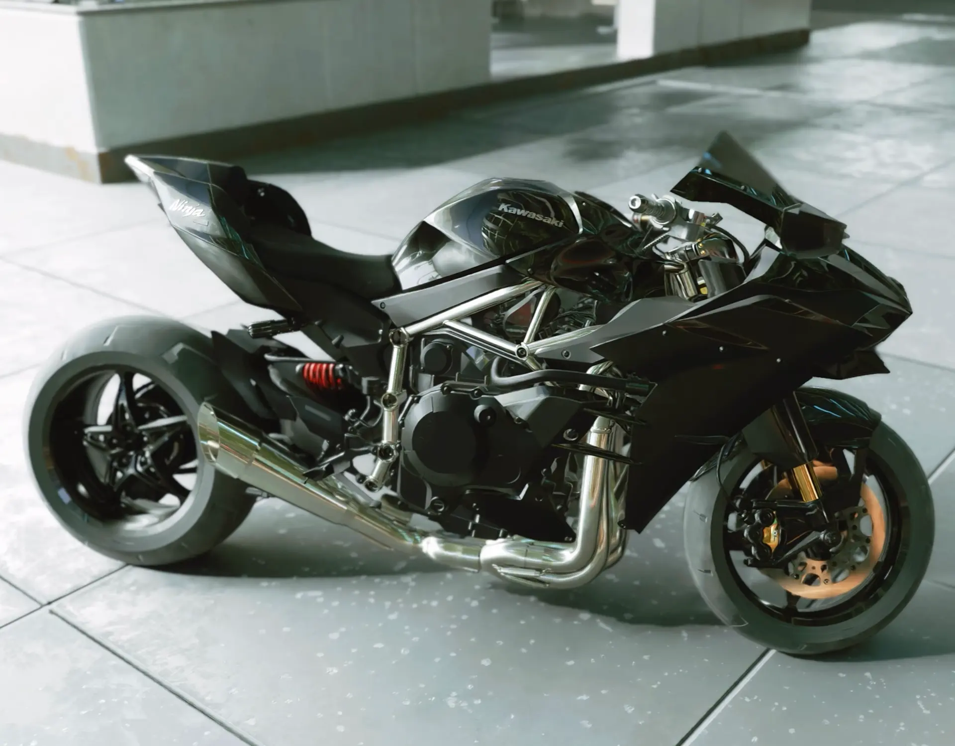 Kawasaki Ninja H2R Side