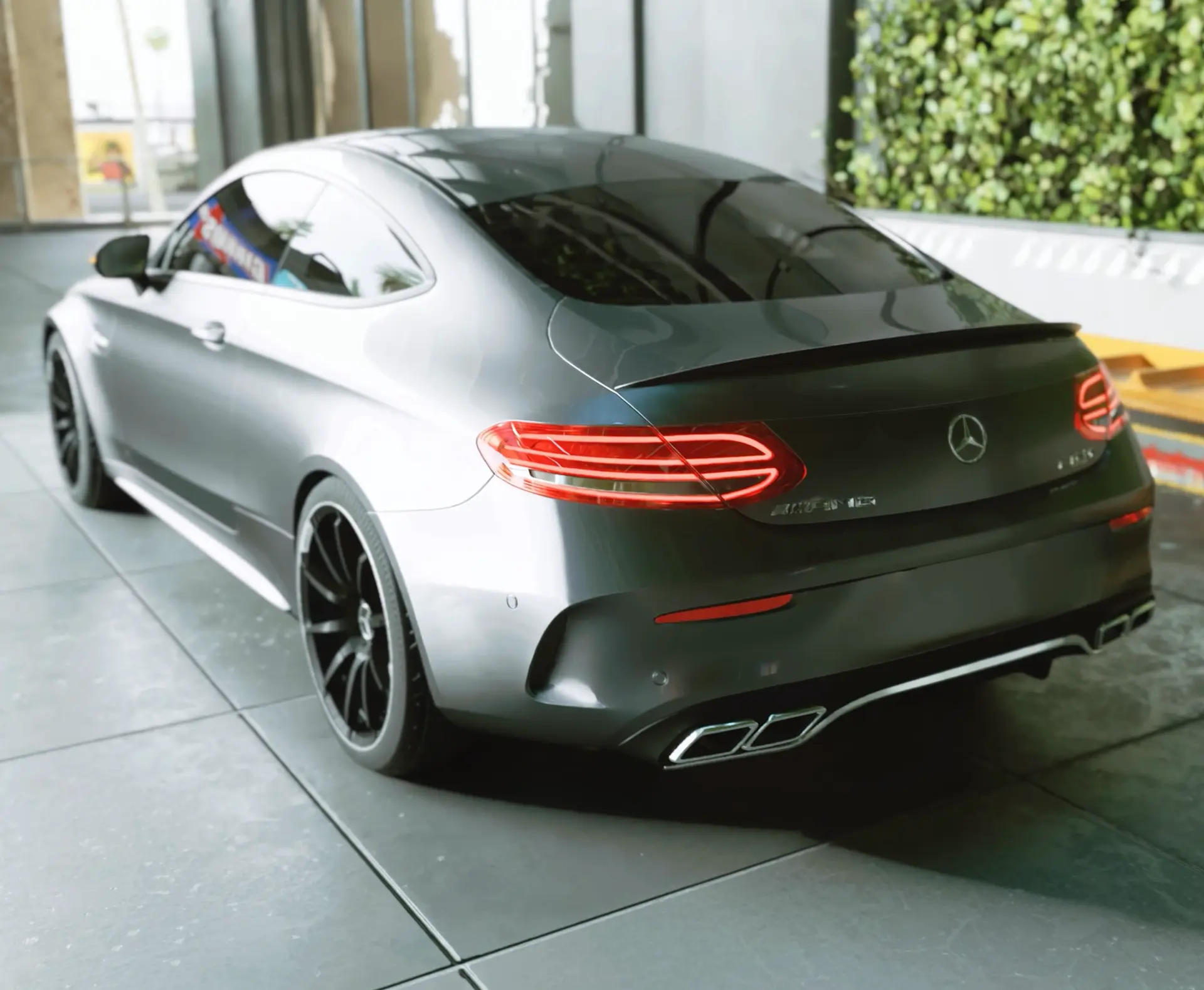 Mercedes Benz C63S AMG Rear