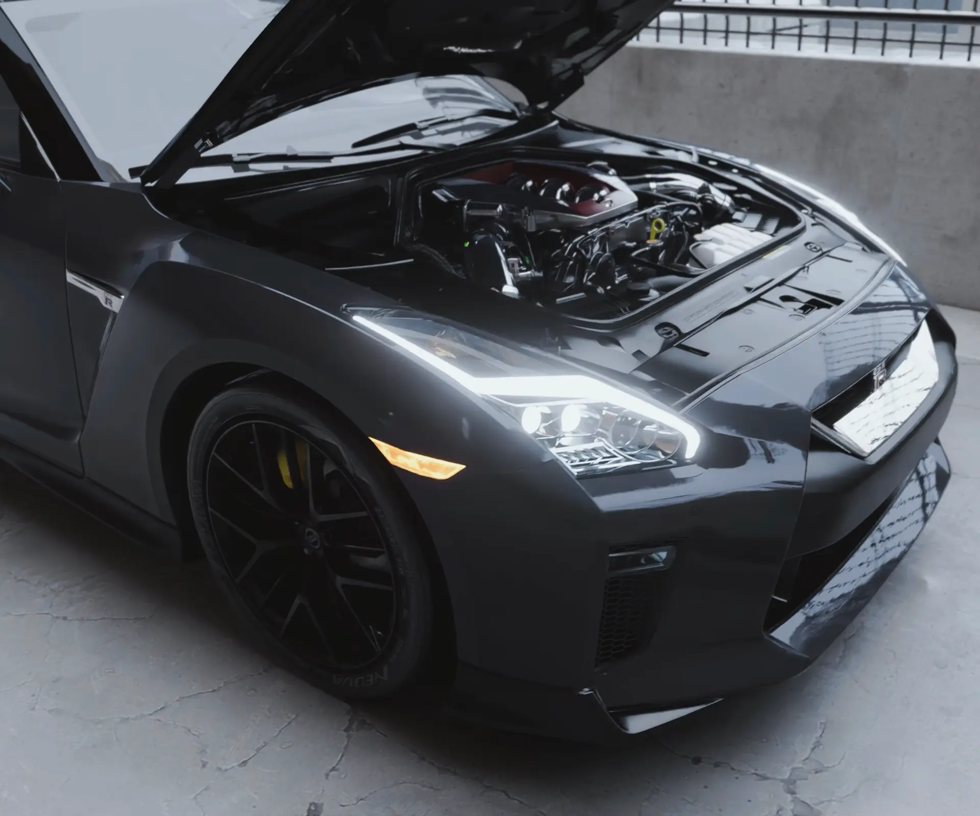 Nissan Skyline GTR R35 Engine Bay