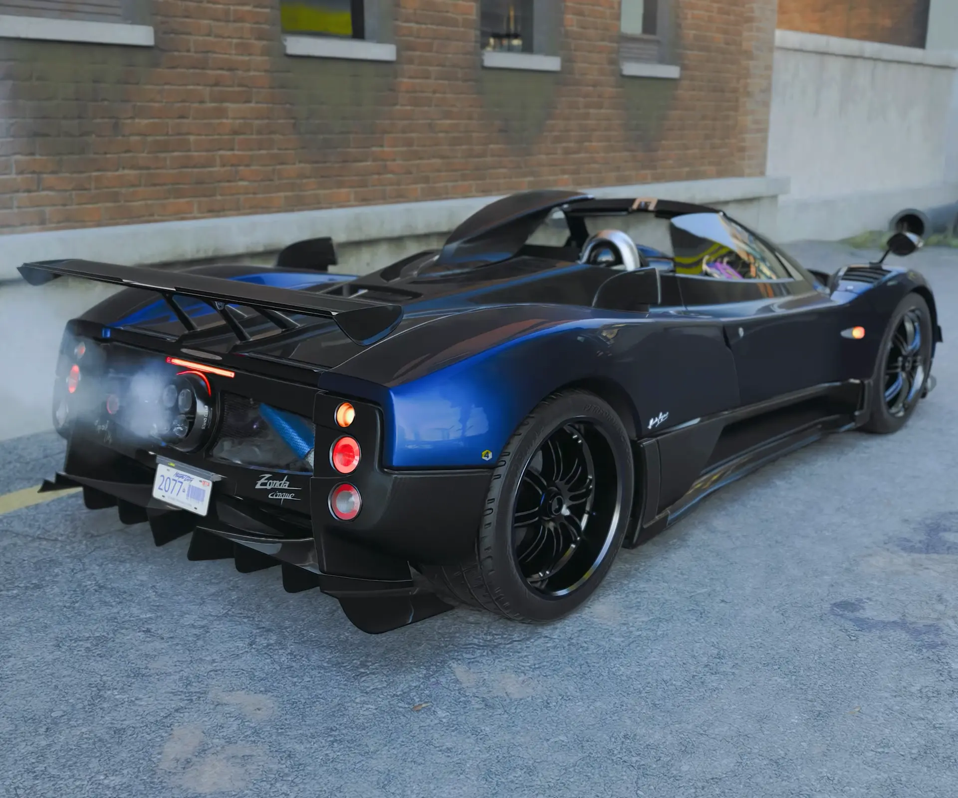 Pagani Zonda Cinque Roadster Rear