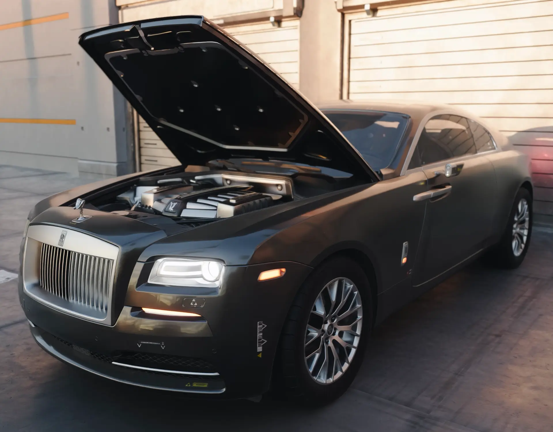 Rolls-Royce Wraith Open Hood